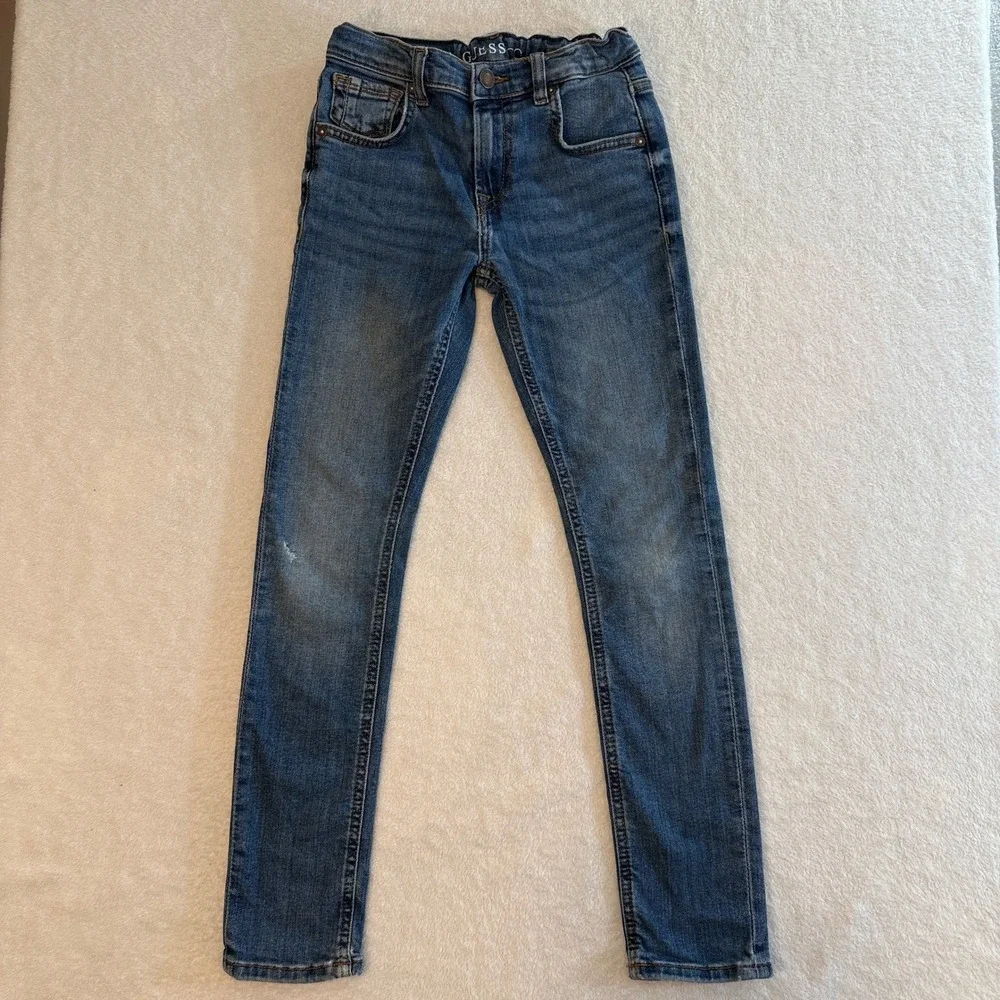 Guess Eco Skinny Fit Jeans Medium Wash Blue Denim Size 10